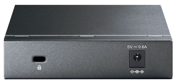 TP-Link 5-Port Gigabit Switch Front and Back View TP-Link 5-Port Gigabit Switch Front and Back View
